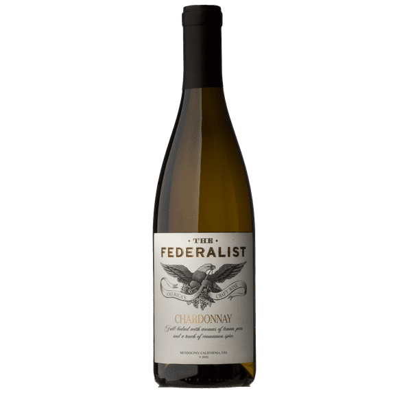 The Federalist Chardonnay California White Wine, 750 ml Bottle, 14% ABV