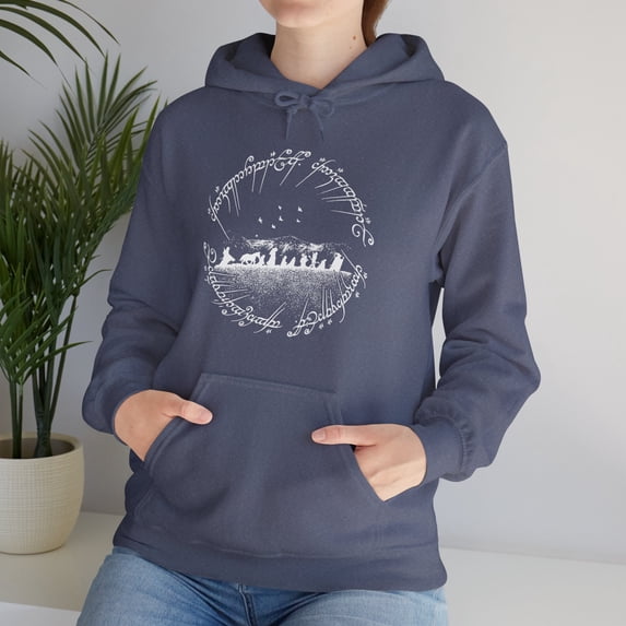 The Fellowship Heavy Blend Hoodie, Lord of the Rings Sweathsirt, LOTR