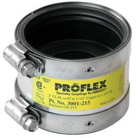 The Fernco Joint Sealer Company Proflex PVC Shielded Coupling to Copper