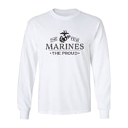 The Few The Proud The Marines Adult Long Sleeve T-shirt
