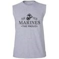 thumbnail image 1 of The Few The Proud The Marines Adult Sleeveless Tee, 1 of 4