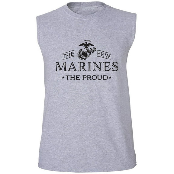 The Few The Proud The Marines Adult Sleeveless Tee