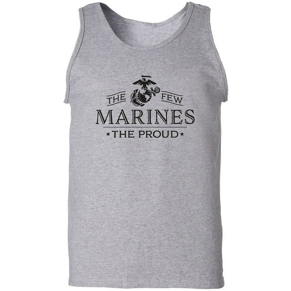 The Few The Proud The Marines Adult Tank Top