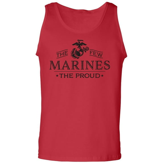 The Few The Proud The Marines Adult Tank Top