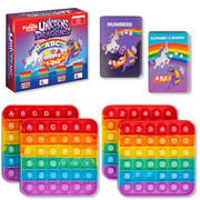 The Fidget Game Unicorns vs Dragons   Educational ABC Learning Toy Set for Kids Ages 3+, 1 Set, Alphabet, Numbers, Shapes & Colors for Pre-K & Kindergarten