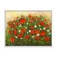 thumbnail image 1 of The Fields of Red Wildflowers 20 in x 12 in Framed Painting Canvas Art Print, by Designart, 1 of 5