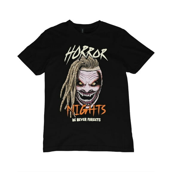 The Fiend Bray Wyatt Horror Nights T-Shirt – ‘He Never Forgets’ Creepy Inspired Tee, Halloween Wrestling Fan Shirt