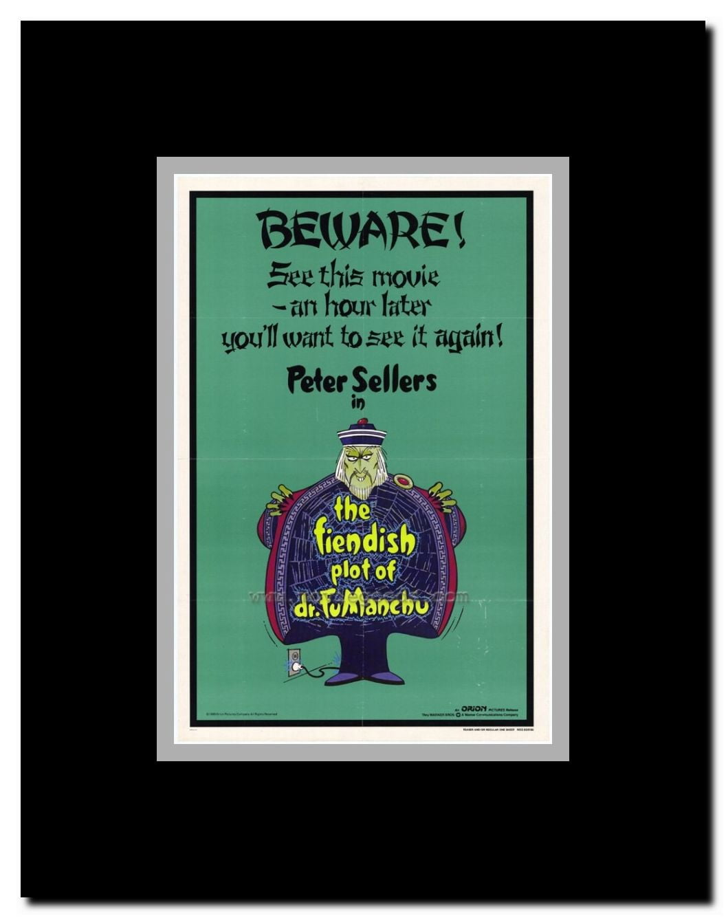 The Fiendish Plot of Dr. Fu Manchu Framed Movie Poster