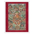 thumbnail image 1 of The Fifth Dalai Lama - Ngawang Losang Gyatso (1617-1682) - Vintage Tibetan Thangka Buddhist Painting - Tibet, 19th Century - Fine Art Matte Paper Print (Unframed) 11x14in, 1 of 4
