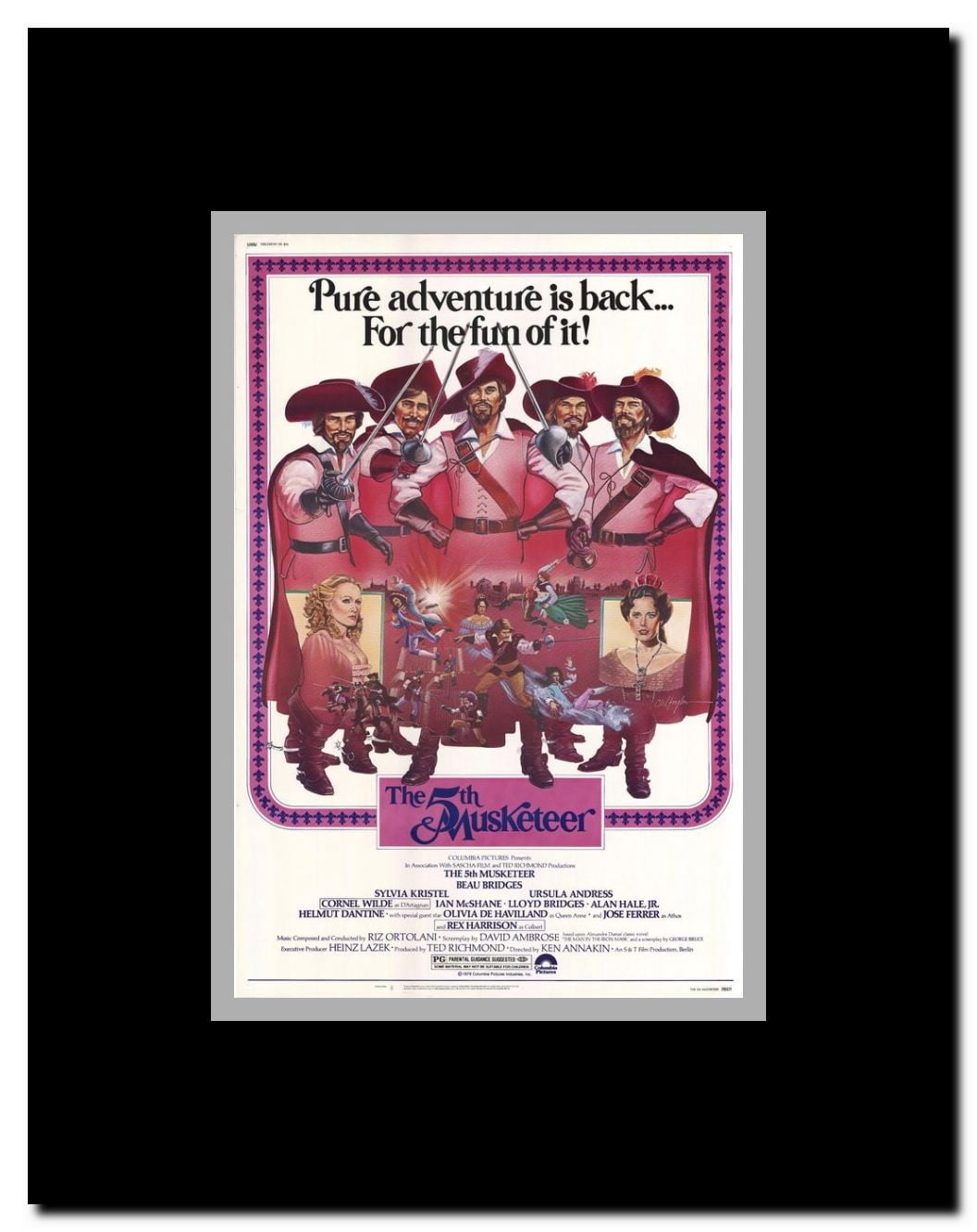 The Fifth Musketeer Framed Movie Poster