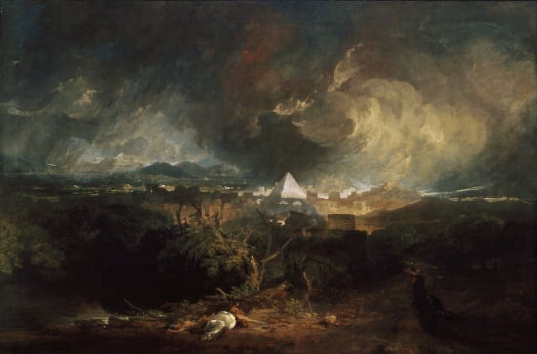 The Fifth Plague Of Egypt Canvas Art - JMW Turner (18 x 24)