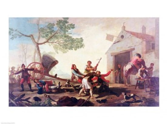 The Fight at the Venta Nueva 1777 Canvas Art - Francisco De Goya (24 x 18)