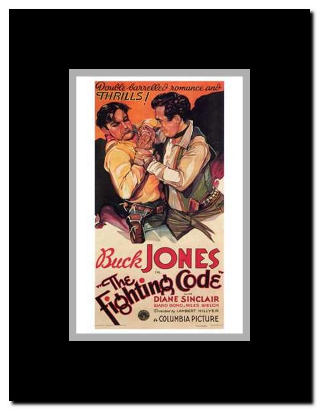 The Fighting Code Framed Movie Poster