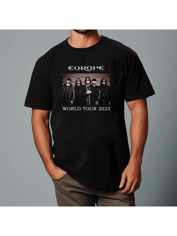 The Final Countdown Europe World Tour Classic Rock Band Unisex T-shirt, for men & women, up to size 5XL