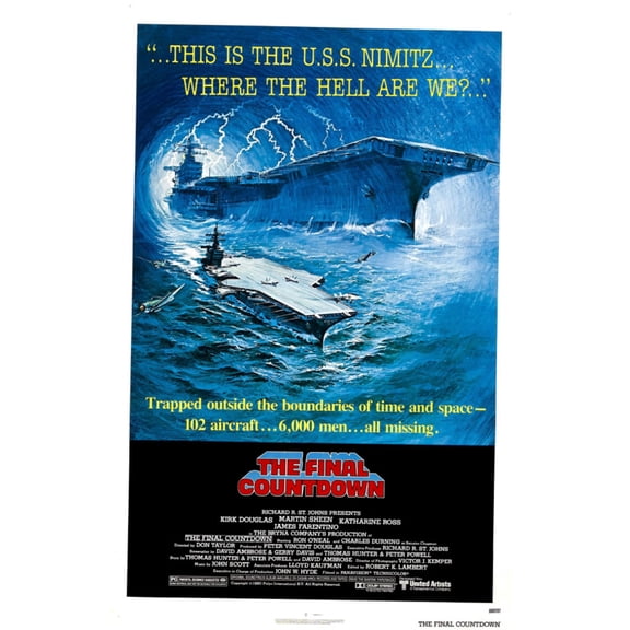 The Final Countdown Movie Poster Reprint 27inx40in Any Room 27x40 Square Adults Poster Time