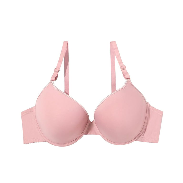 The Fine Quality Ladies Soft Seamless Underwear Designer Bra and Panty Set  Bra & Brief Sets Pink C 