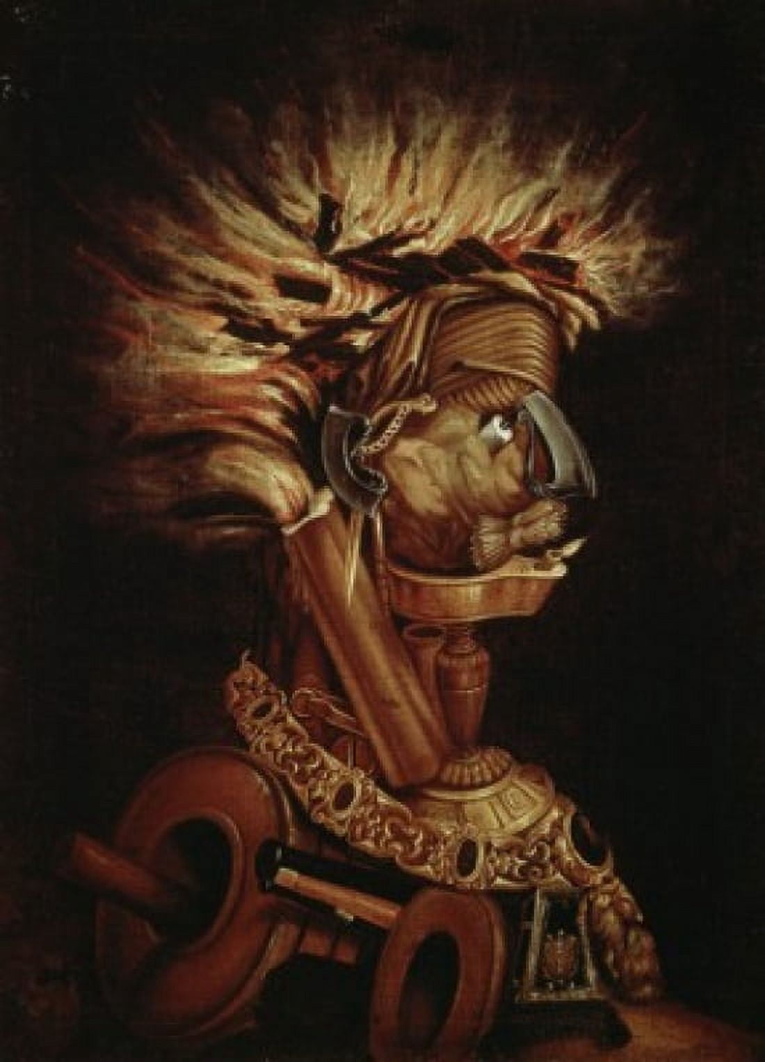 The Fire 1560 Giuseppe Arcimboldi (1527-1593Italian) Dreyfus Bank Collection Basel Switzerland Canvas Art - Giuseppe Arcimboldi (18 x 24)
