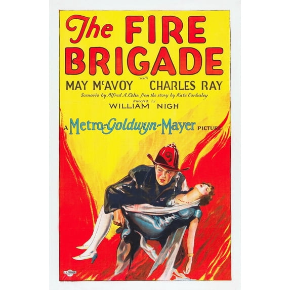 The Fire Brigade L-R: Charles Ray May Mcavoy On Poster Art 1926. Movie Poster Masterprint (24 x 36)