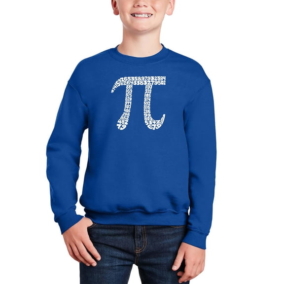 The First 100 Digits Of Pi - Boy's Word Art Crewneck Sweatshirt
