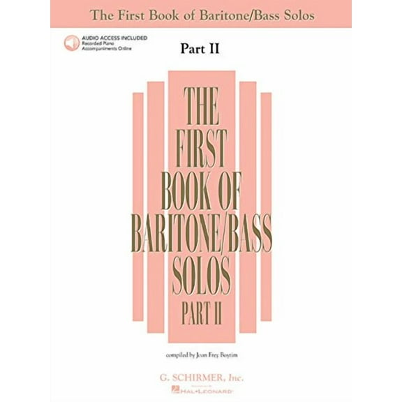 The First Book of Baritone/Bass Solos - Part II: Book/Online Audio