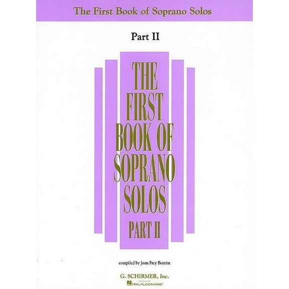 The First Book of Soprano Solos - Part II, (Paperback)