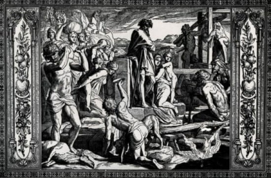 The First City- Enoch by Julius Schnorr von Carolsfeld 1794-1872 Canvas Art - Julius Schnorr von Carolsfeld (18 x 24)