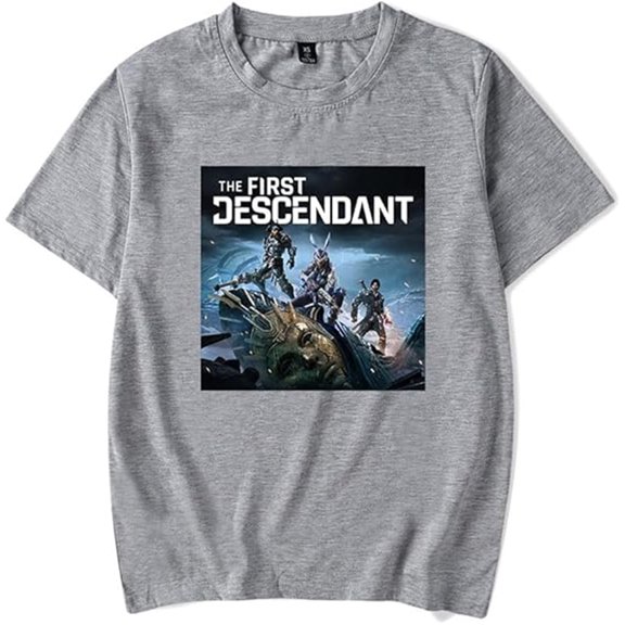 The First Descendant Merch T-shirt Classic Trendy Print Short Sleeve Unisex Hip-hop Top