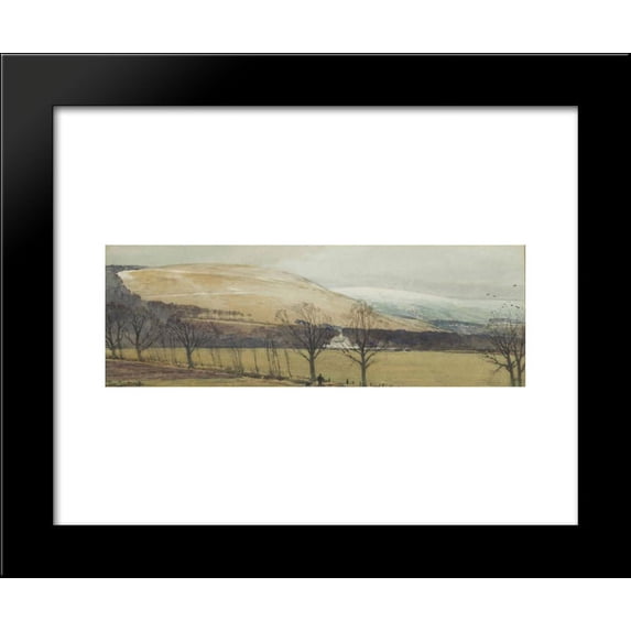 The First Snow, Howden Hill, Selkirk 20x24 Framed Art Print by Tom Scott