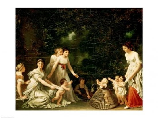 The First Steps Canvas Art - Marguerite Gerard (36 x 24)