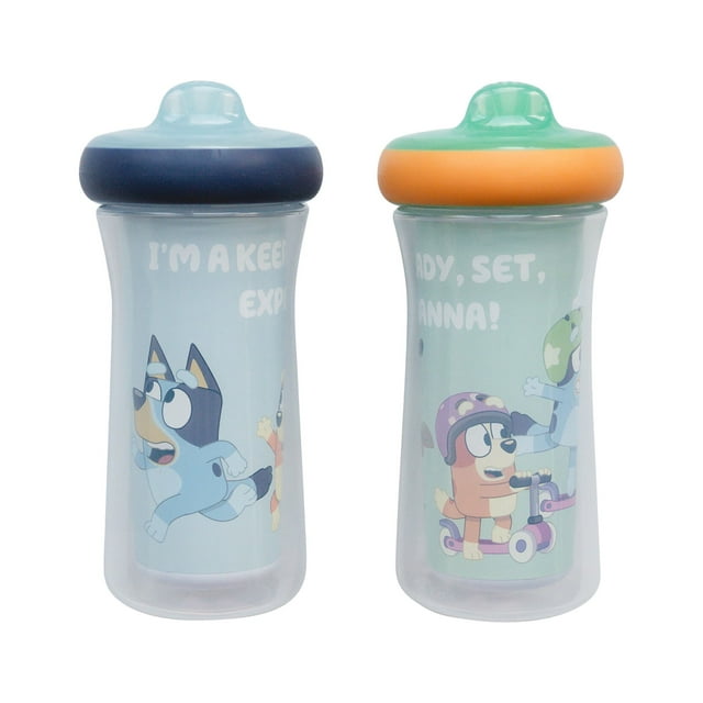 The First Years Bluey Insulated Sippy Cup, 9 Oz – 2 Pack