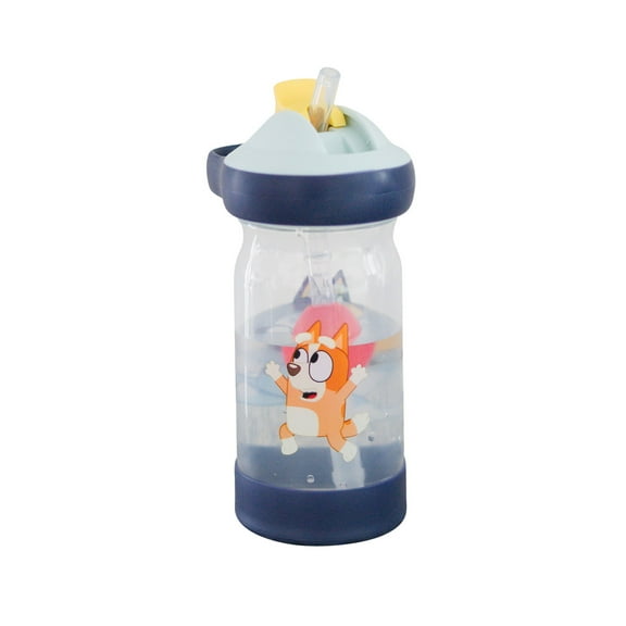 The First Years Bluey Sip & See™ Toddler Water Bottle with Floating Charm, 12 oz