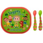 The First Years Cocomelon Reversible Plate and Spoons