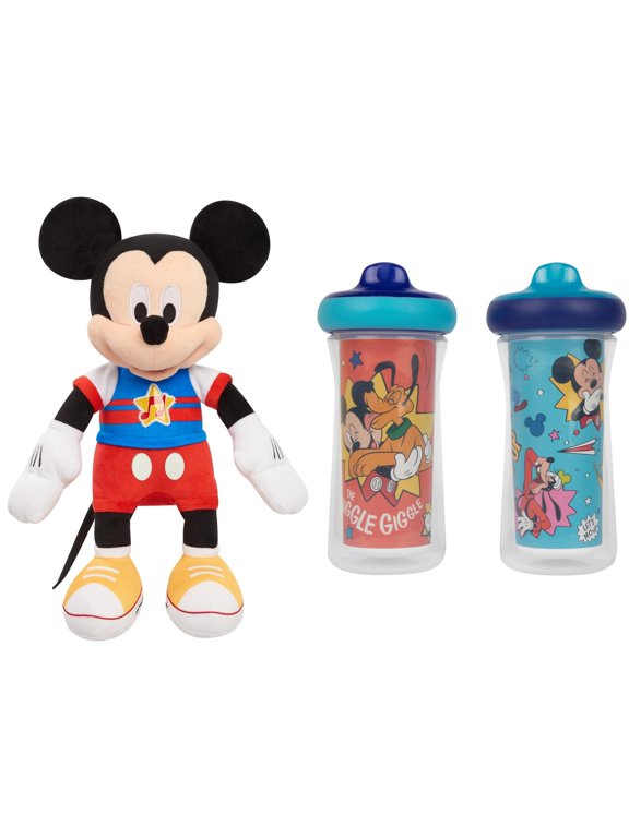 The First Years Disney Mickey Mouse Insulated Sippy Cup & Disney Junior Mickey Mouse Funhouse Singing Fun Mickey Mouse