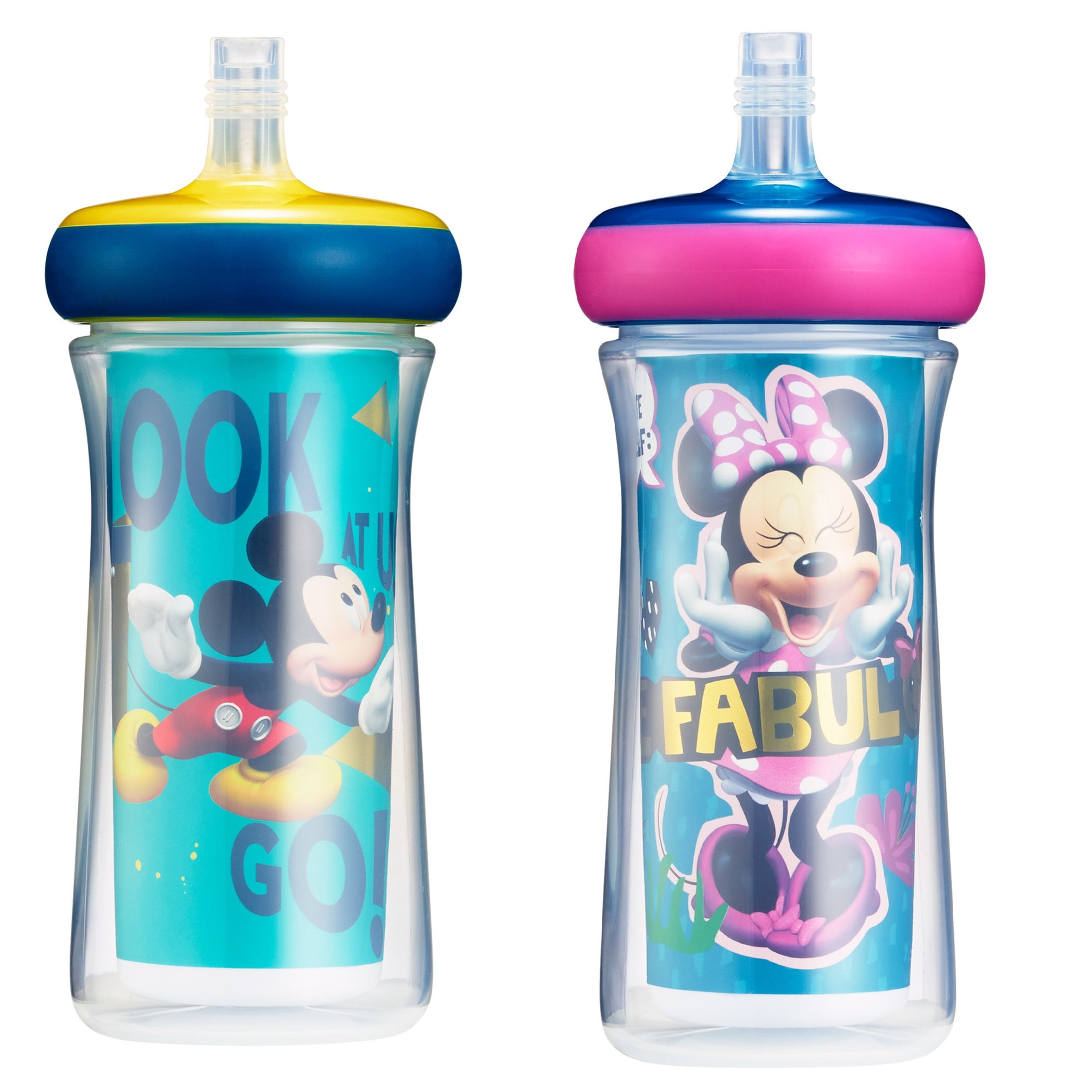 The First Years Disney Minnie Mouse Flip Top Straw Cup - 2pk/ 9oz