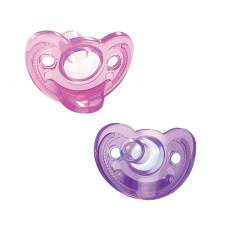 The First Years Gumdrop Pacifier, One Piece Silicone Design, Newborn - 2 Pack