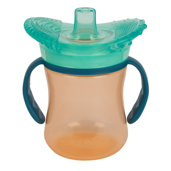 The First Years SenseAbles Teethe-Around Sensory Trainer Cup, 7 oz, Orange