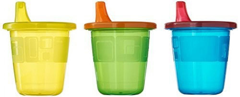 The First Years Spill-Proof 7 Ounce Cups 6 ea Assorted Colors (Pack of 3)