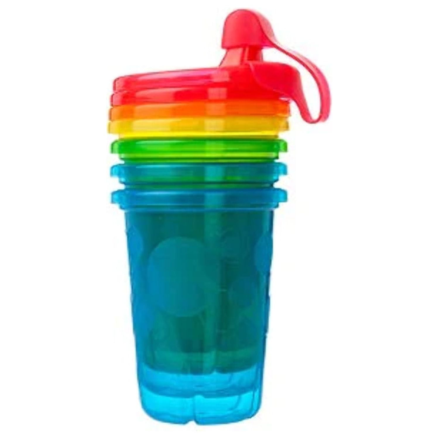 PLASKIDY Toddler Sippy Cups - Set of 4 Spill proof Cups for