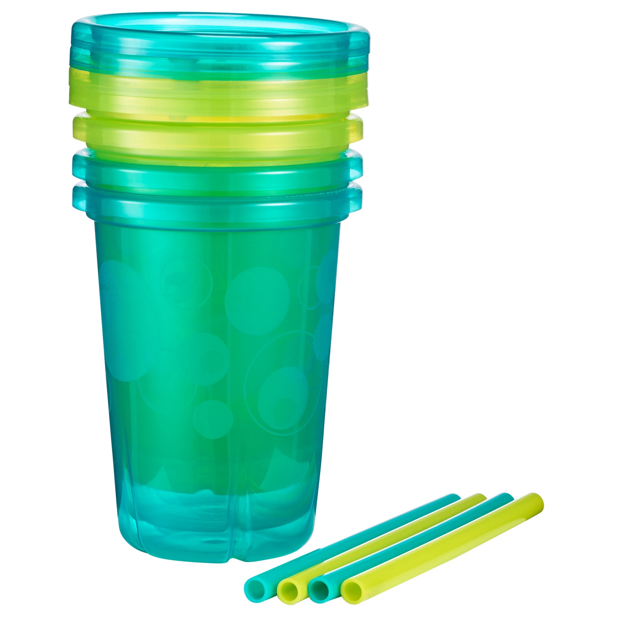 LOT OF 5: THE FIRST YEARS TAKE & TOSS STRAW CUPS FOR KIDS, 4 PACK,10oz,NEW  797819654578