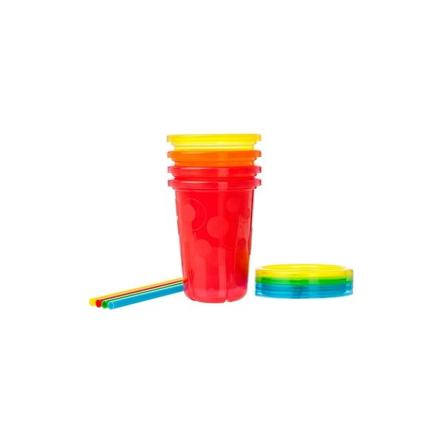 The First Years Take & Toss Toddler Straw Cups Spill Proof and