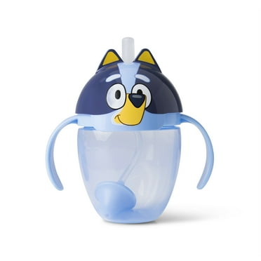 The First Years Toddler Bluey Trainer Weighted Straw Cup - Ages 6 Months and up - 7 Ounce