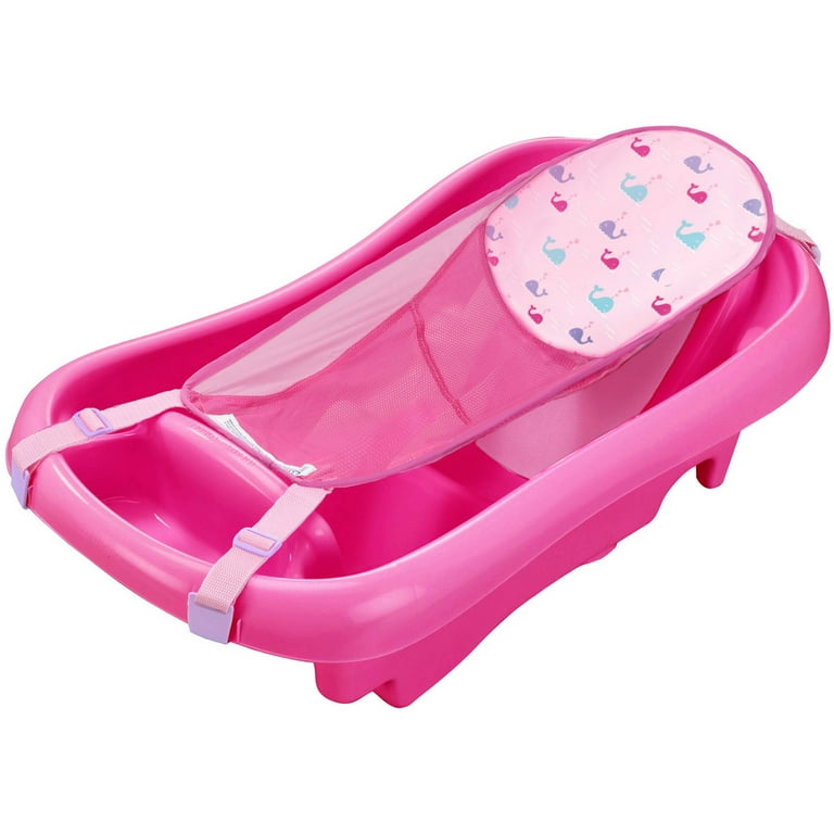 Pink baby cheap bath