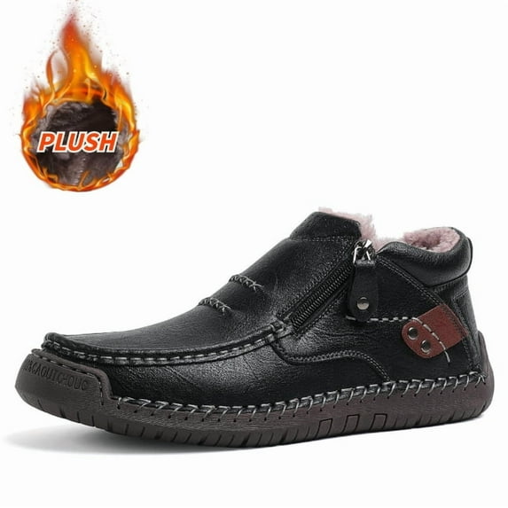 The First Young Shoes Men - The First Young Boots Men’s Handmade Premium Leather Slip-On Driving Boots Travel & Outdoor