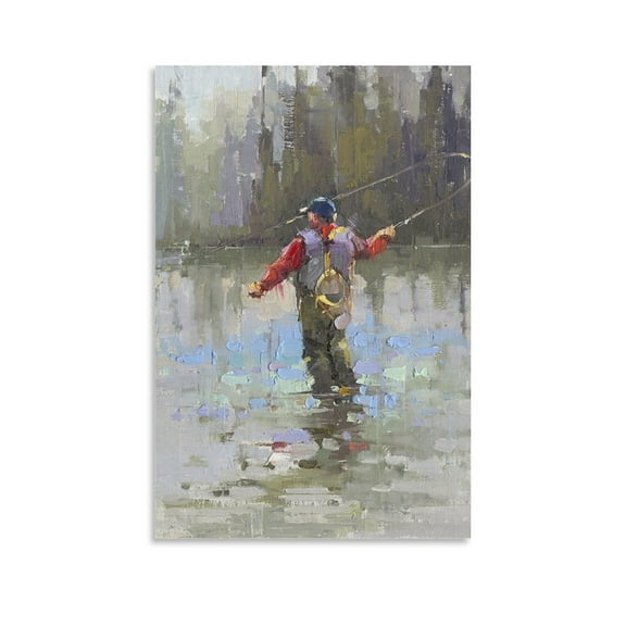 The Fisherman Art Poster Canvas Painting Decor Wall Print Photo Gifts Home Modern Decorative Posters 20x30inch(50x75cm)