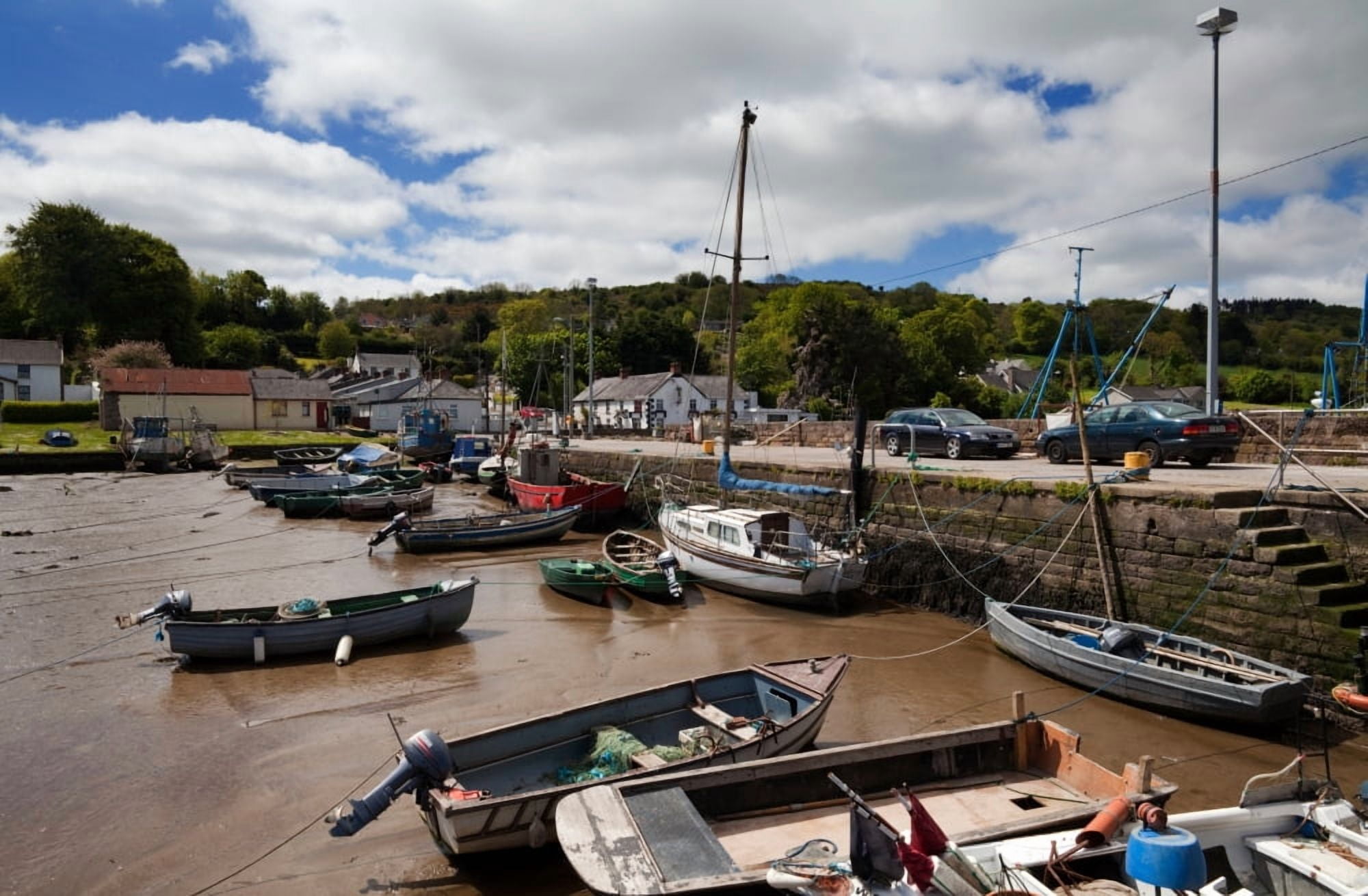 The Fishing Harbour at Cheekpoint County Waterford Ireland Canvas Art - Panoramic Images (36 x 24)