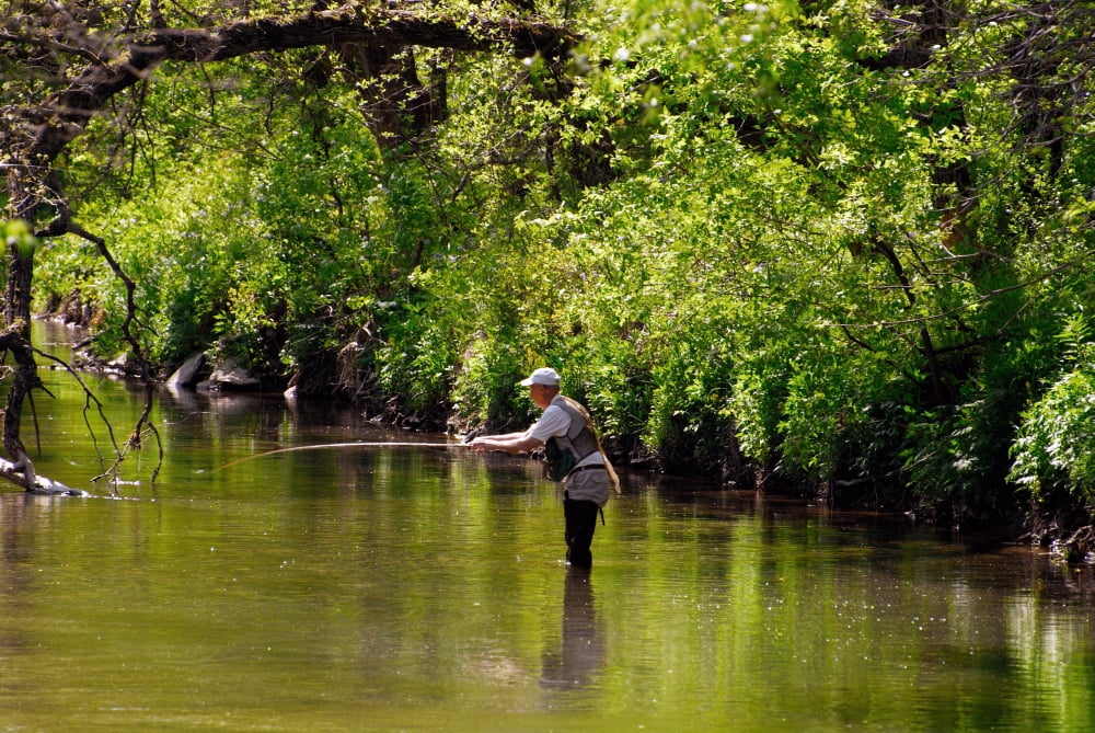 The Fishing Hole Canvas Art - Doug Ohman (24 x 17)