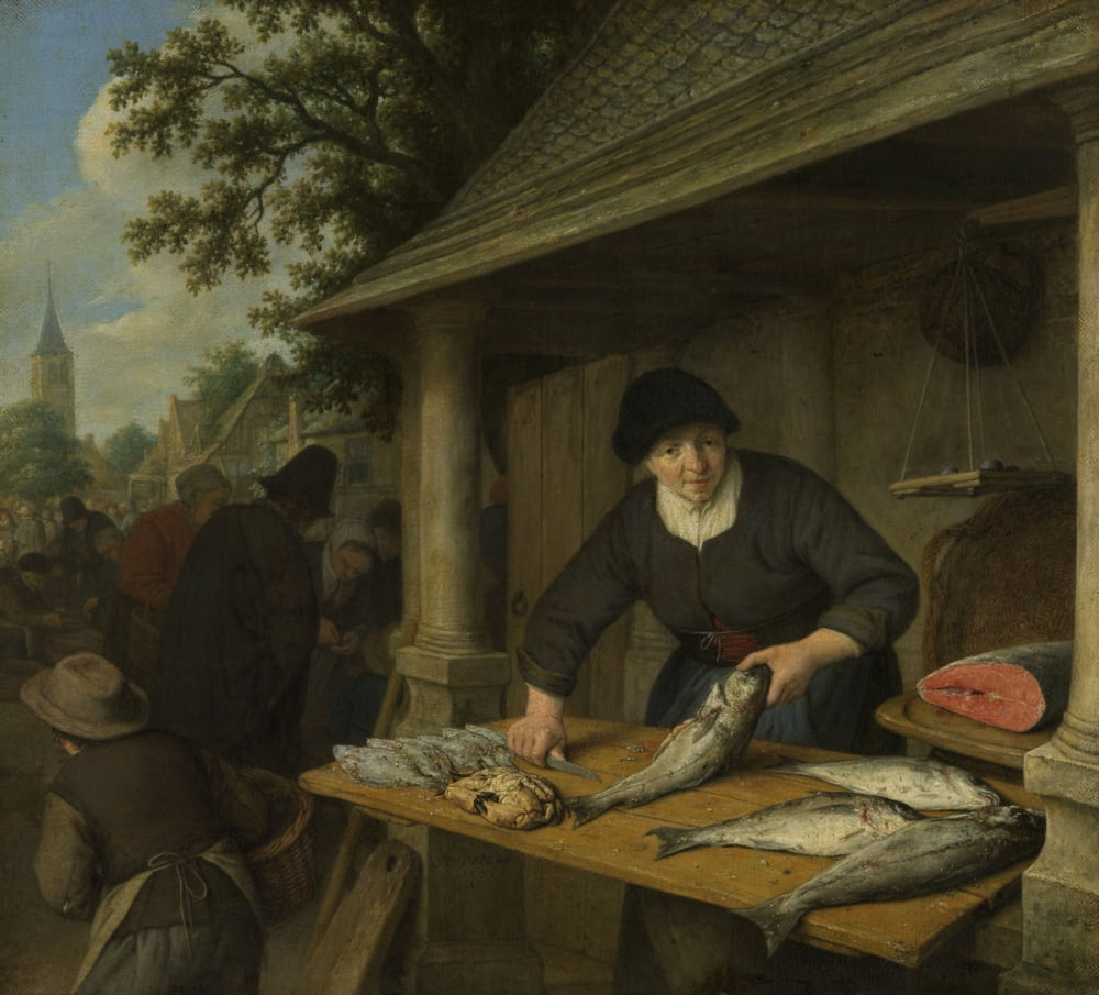 The Fishwife Canvas Art - (36 x 24)