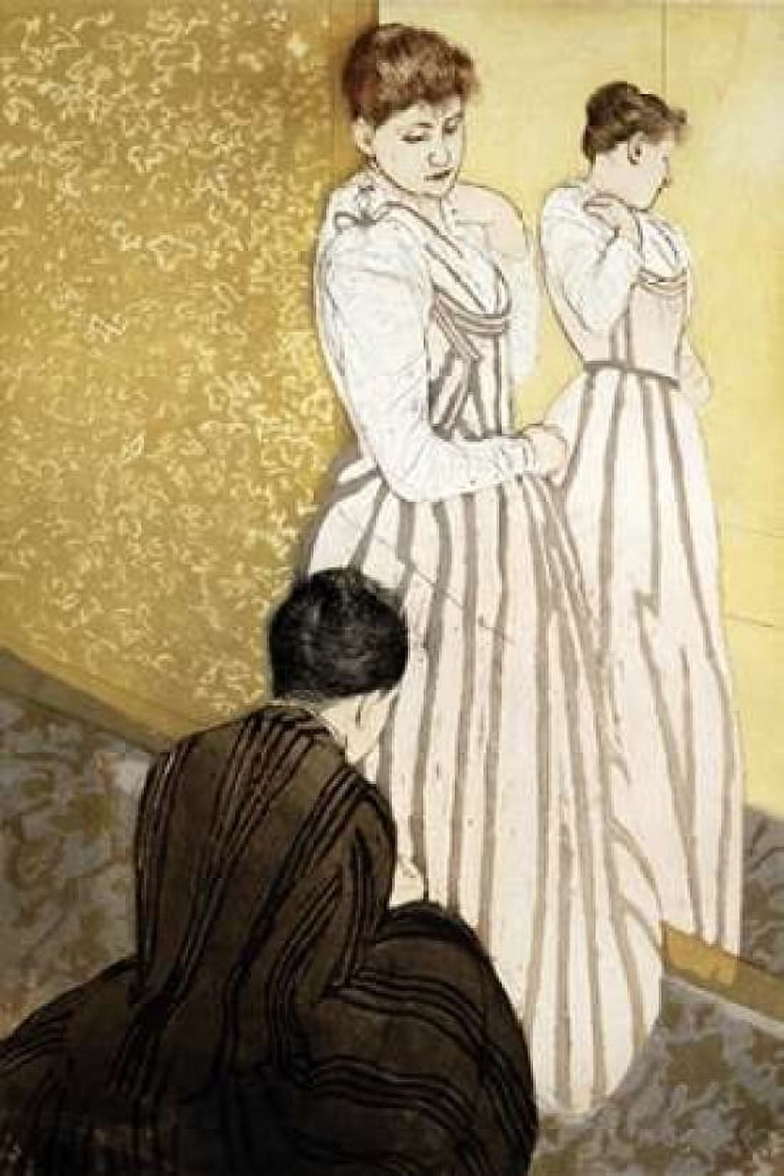 The Fitting Canvas Art - Mary Cassatt (12 x 18)