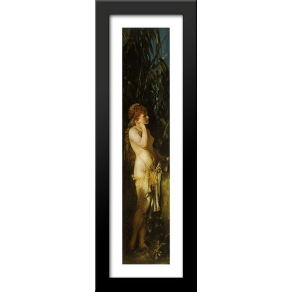 The Five Senses: Hearing 12x40 Large Black Wood Framed Print Art by Hans Makart