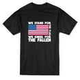 thumbnail image 1 of The Flag USA Men Black T-Shirt, Male Large, 1 of 2